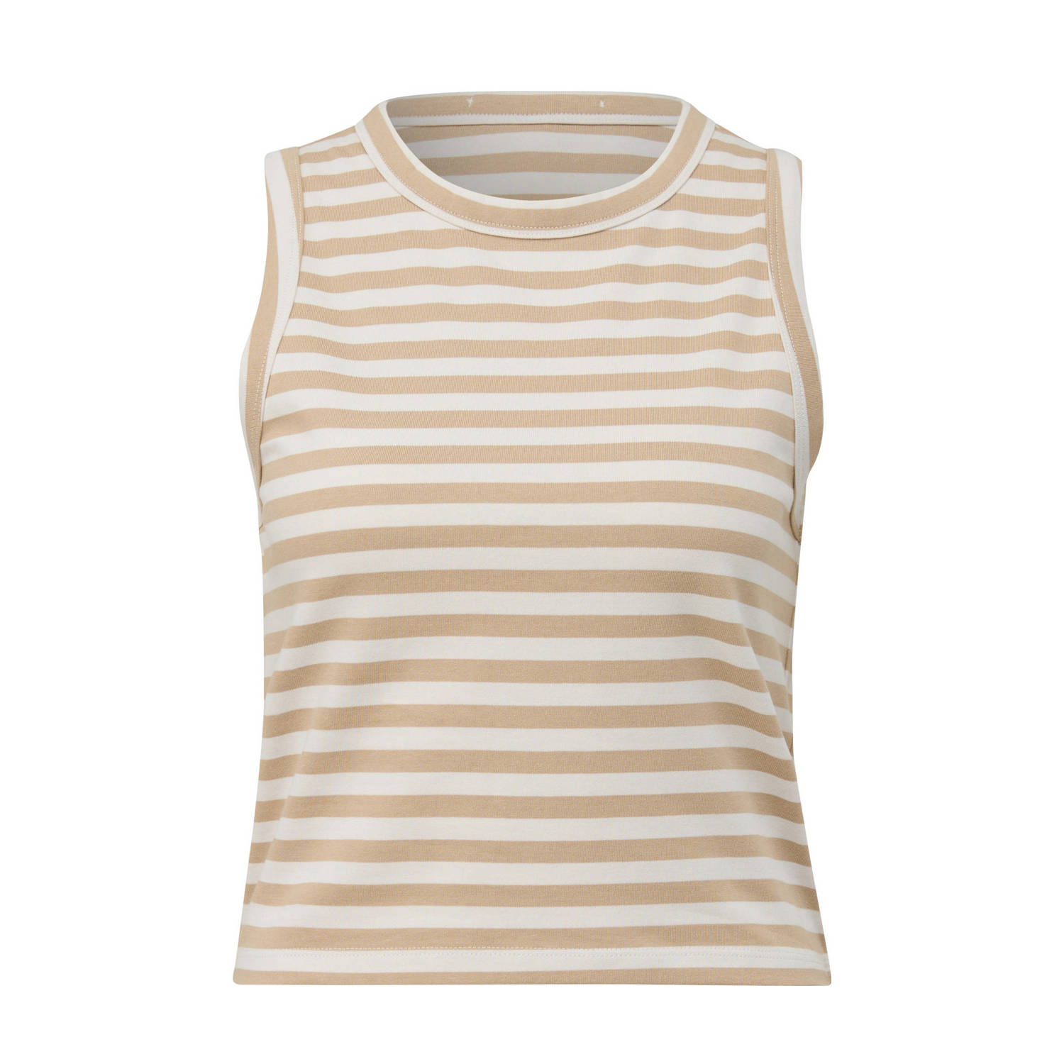 Q S by s.Oliver gestreepte top beige wit