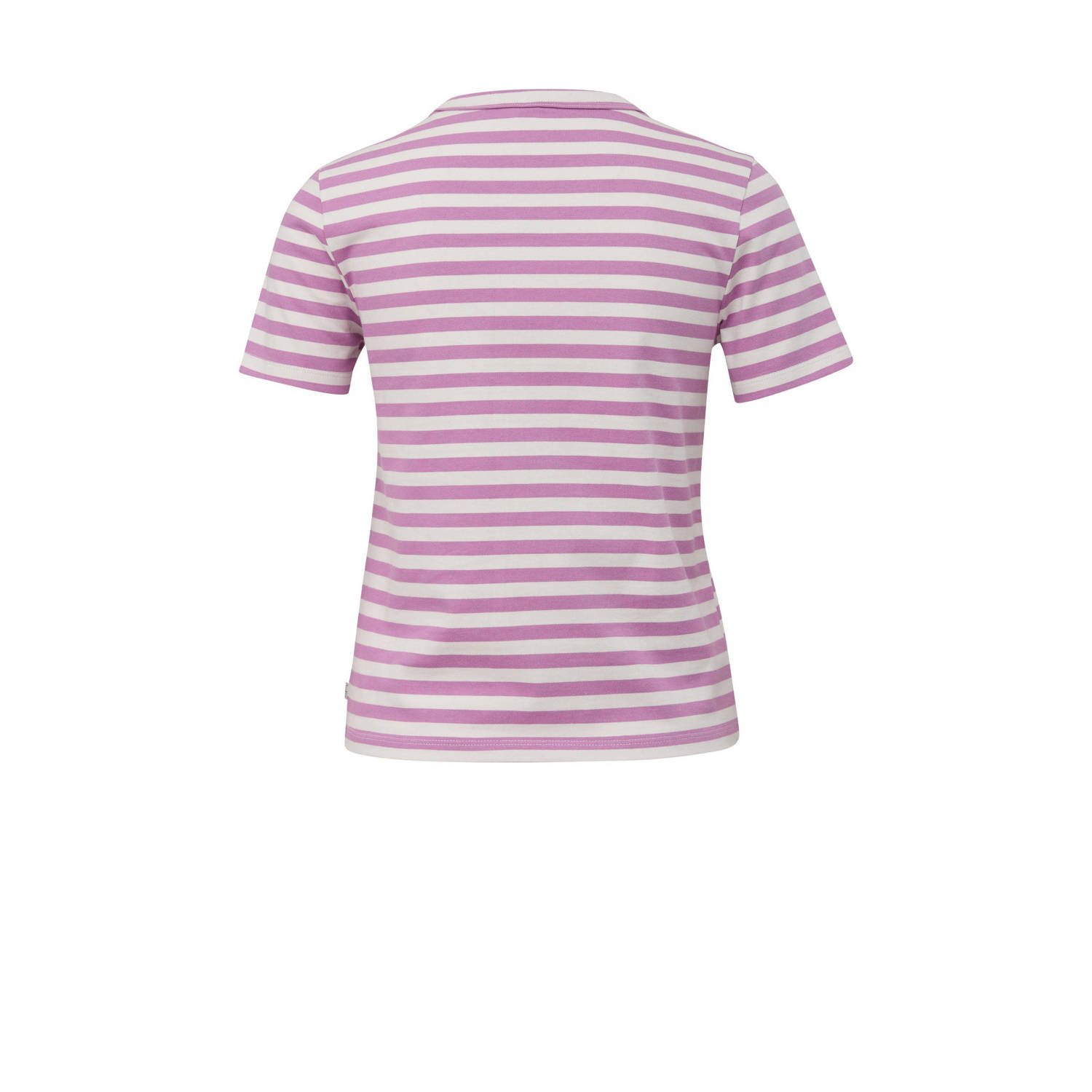 Q S by s.Oliver gestreept T-shirt lila wit