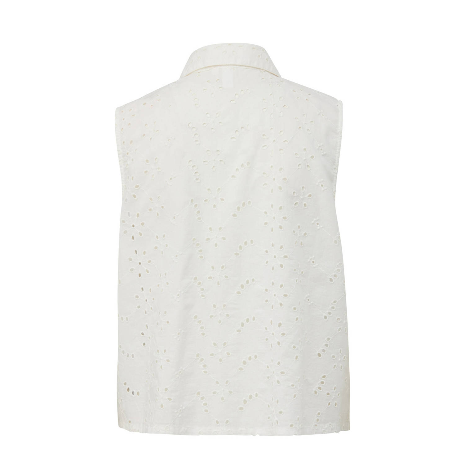 Q S by s.Oliver semi-transparante blouse wit