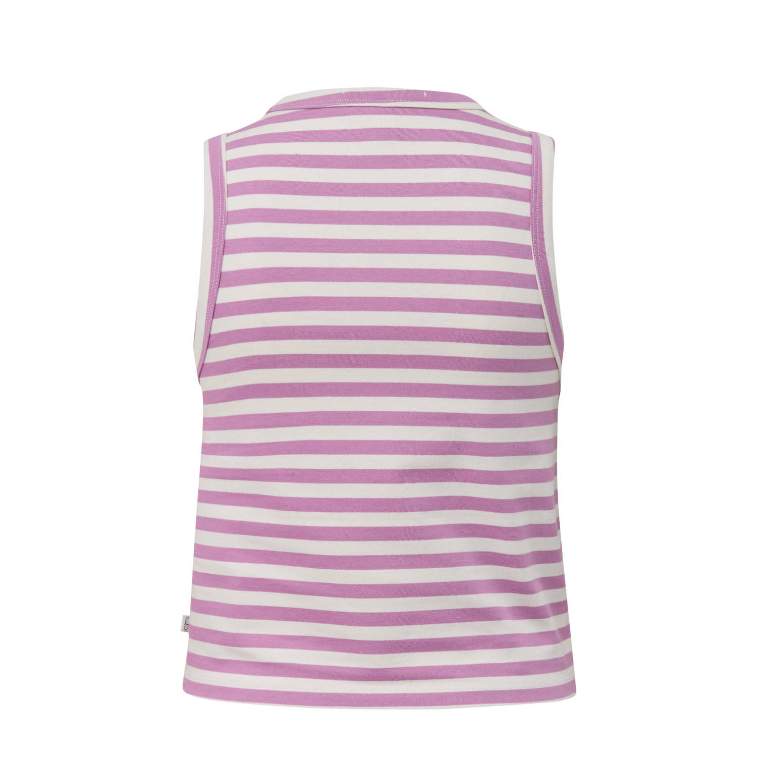 Q S by s.Oliver gestreepte top lila wit
