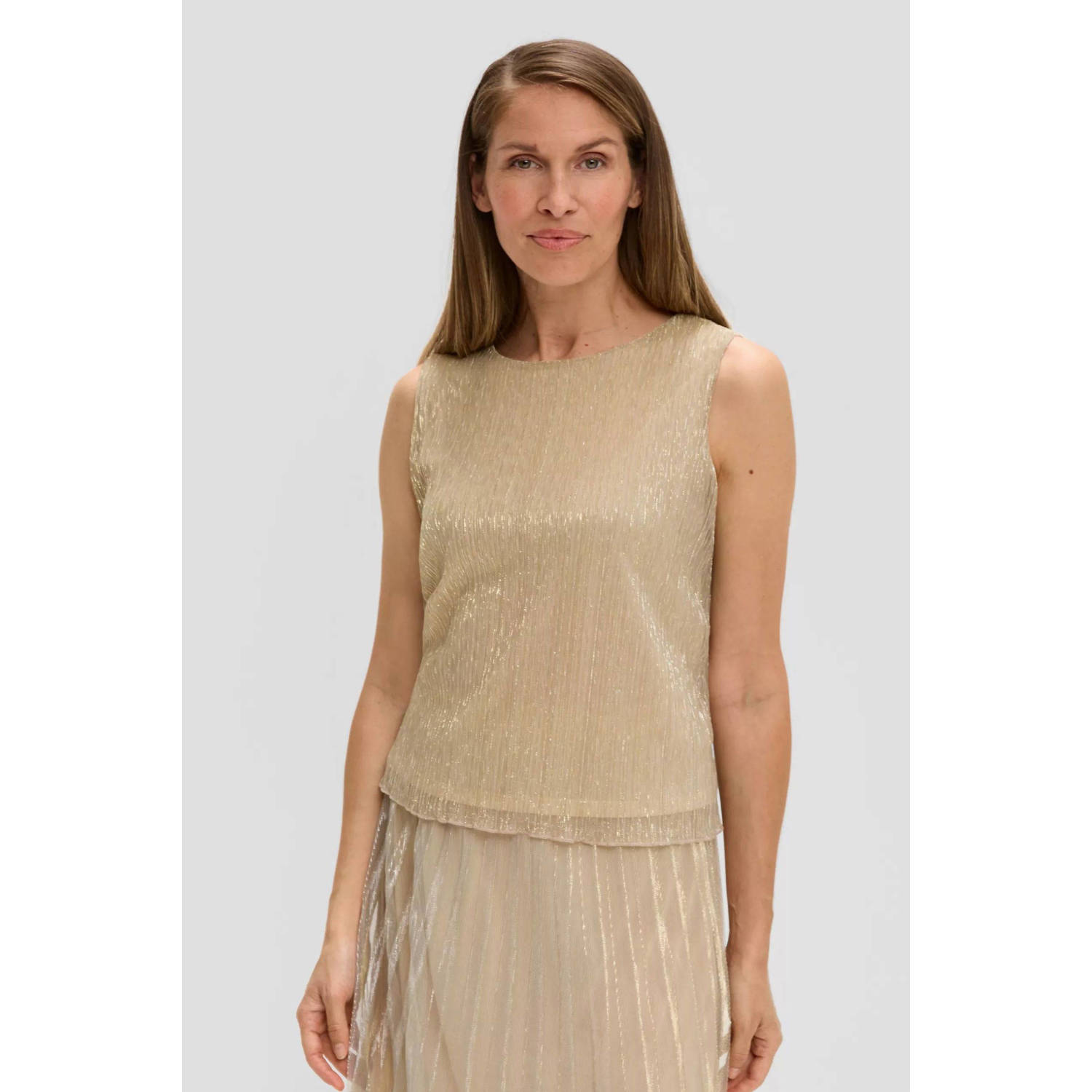 s.Oliver BLACK LABEL top beige goud