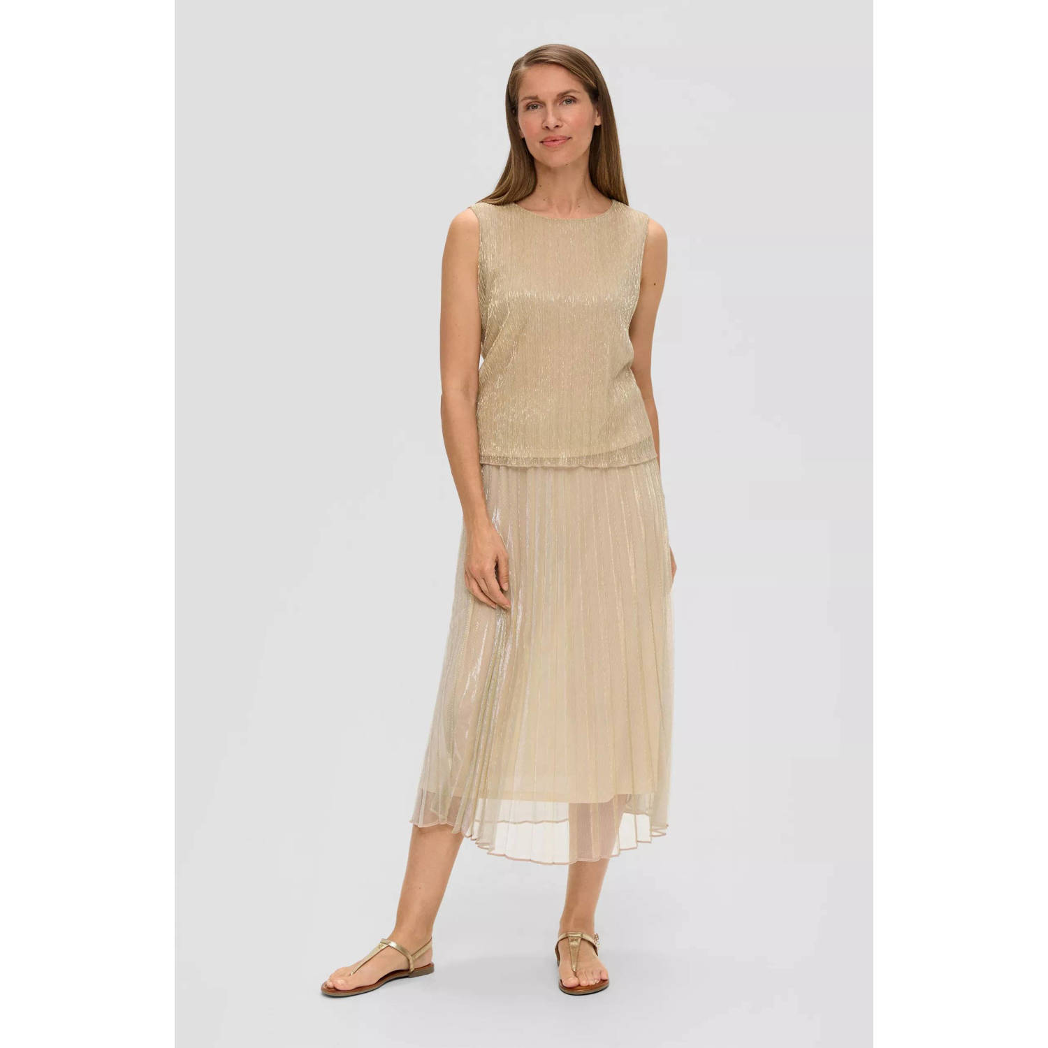 s.Oliver BLACK LABEL top beige goud