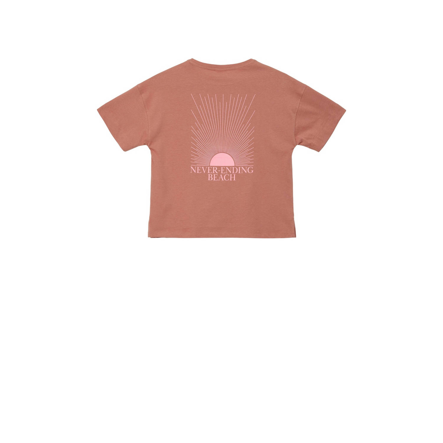 s.Oliver T-shirt met backprint oudroze