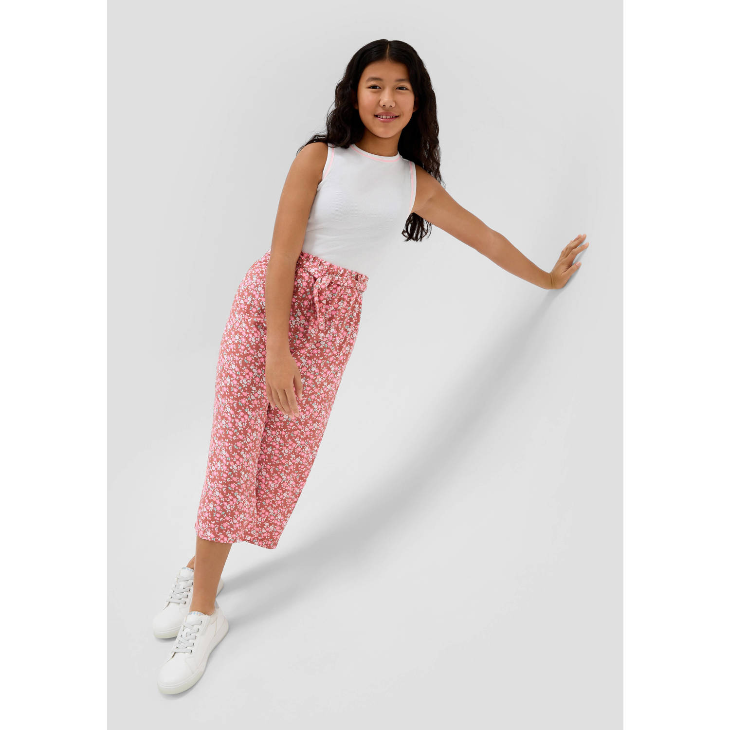 s.Oliver gebloemde broek rood