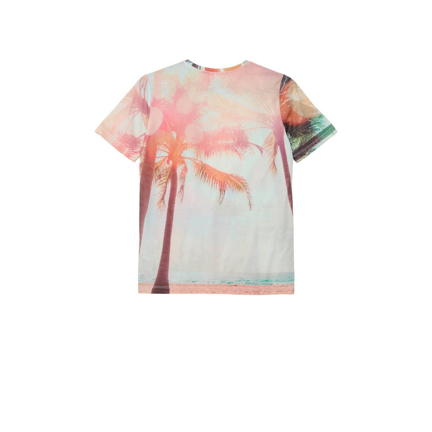 s.Oliver T-shirt met all over print ecru multicolor