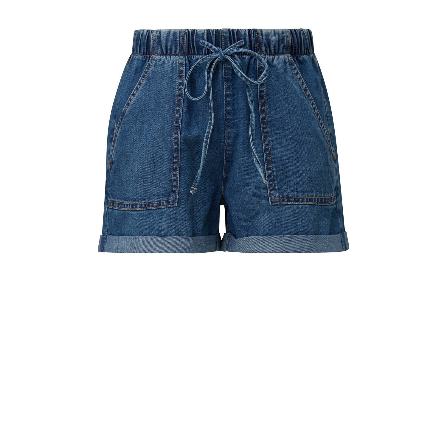 Q S by s.Oliver regular fit denim short dark blue