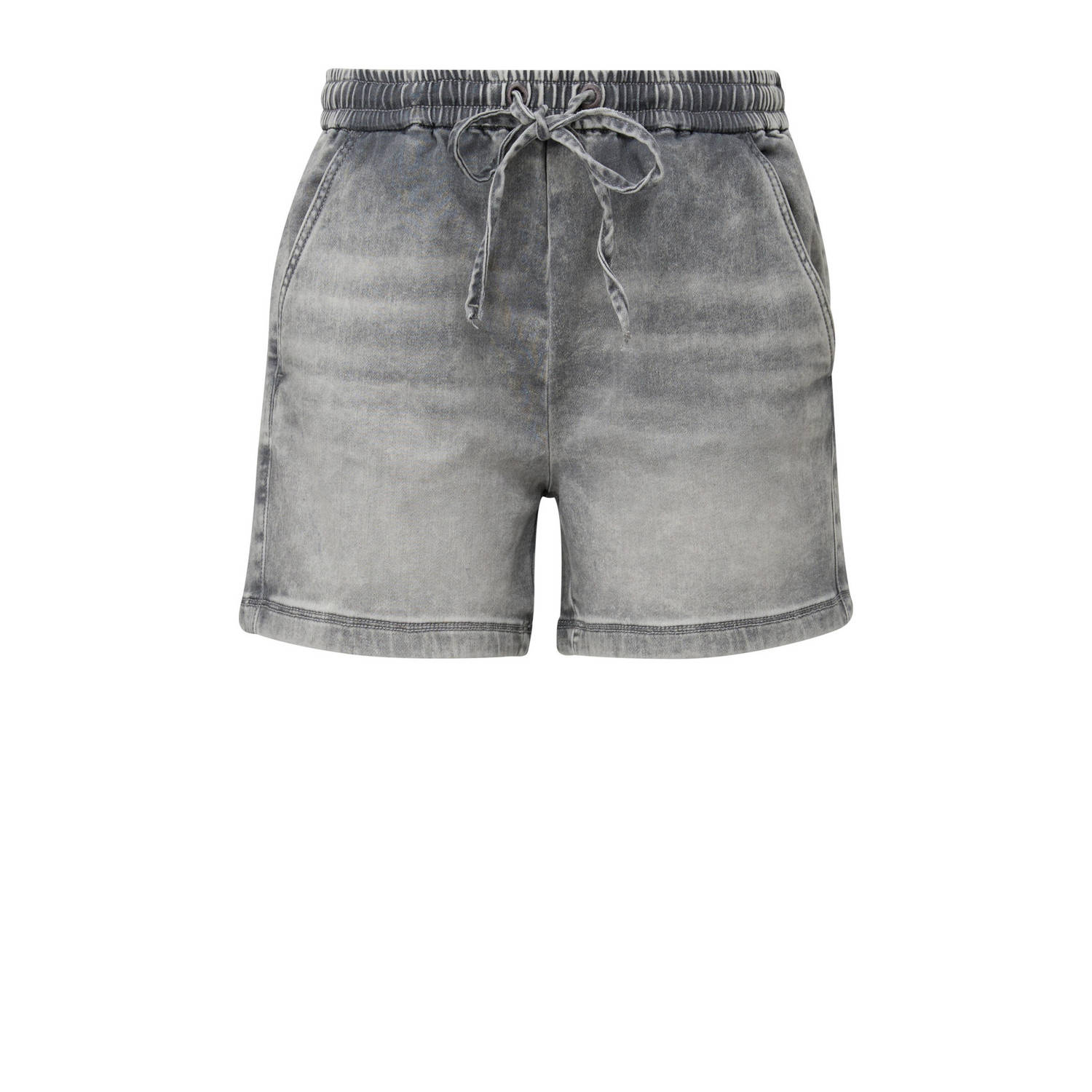 Q S by s.Oliver loose fit denim short grey denim