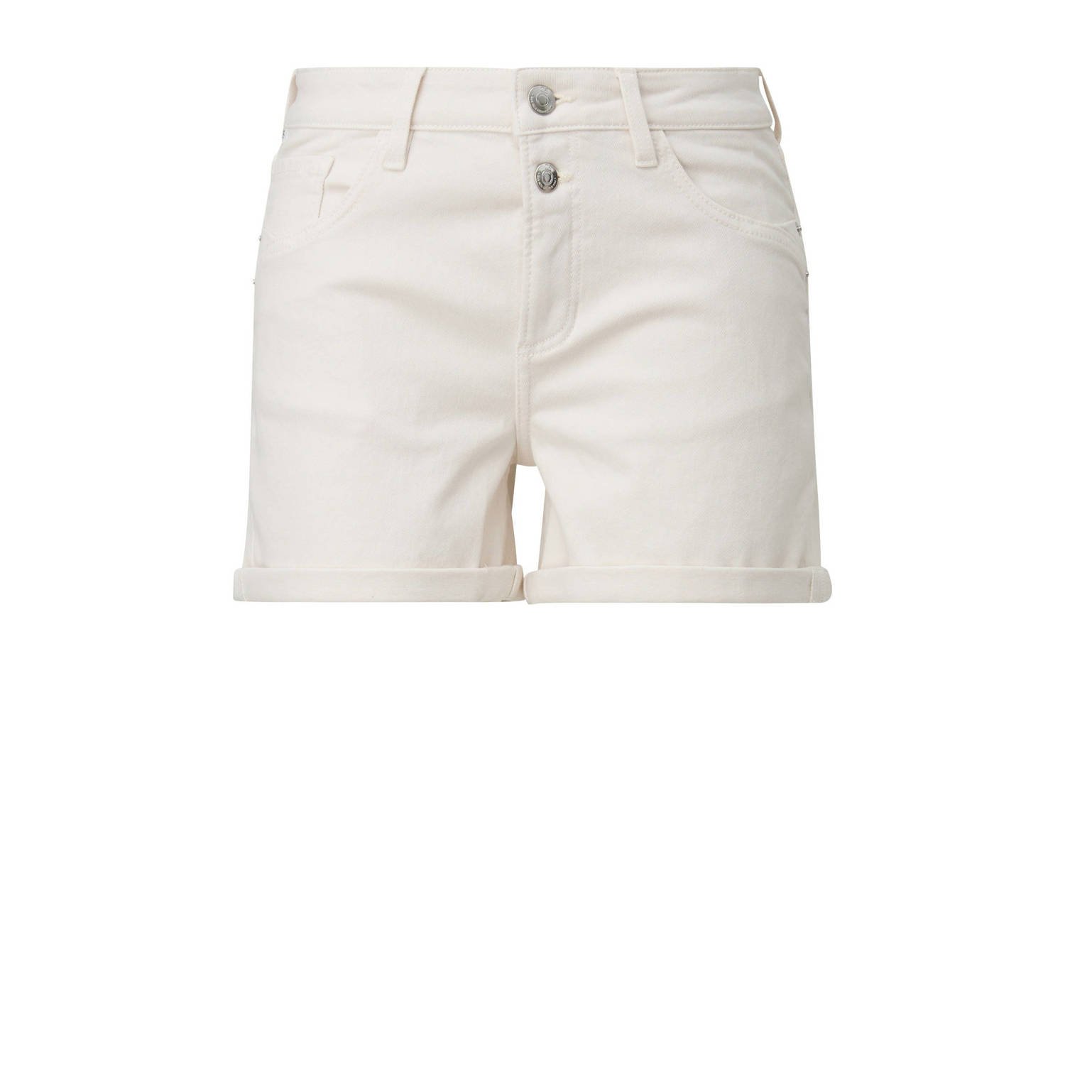 Q S by s.Oliver skinny denim short ecru