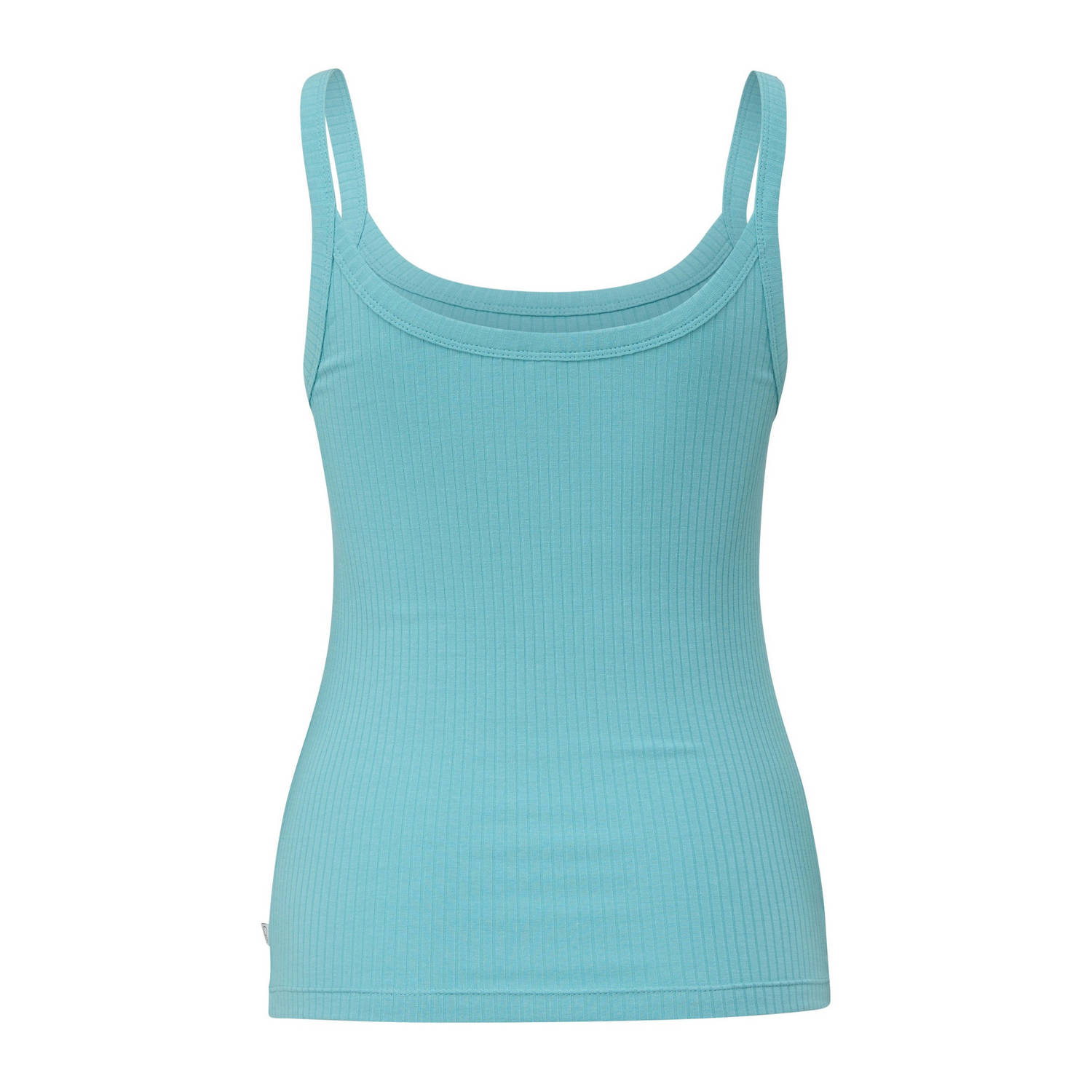 Q S by s.Oliver ribgebreide top blauw