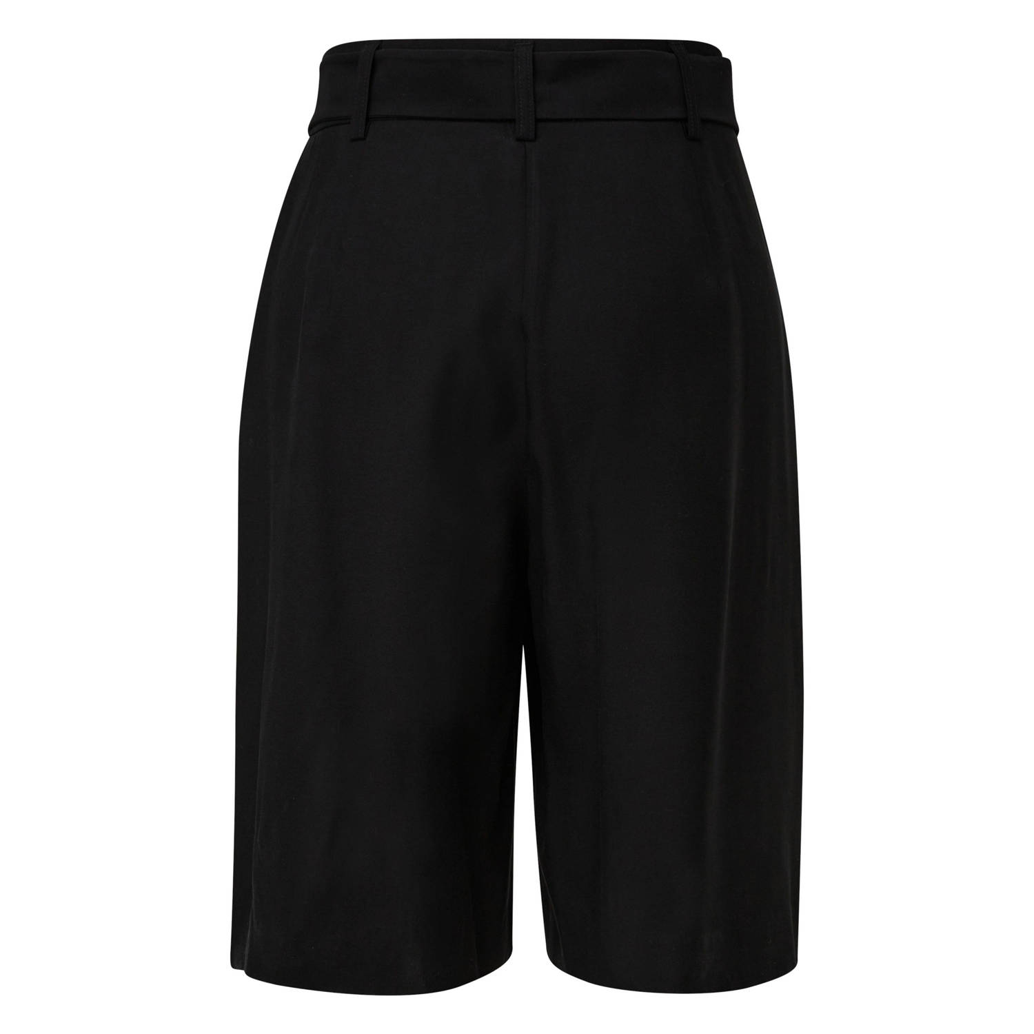 comma high waist loose fit short zwart