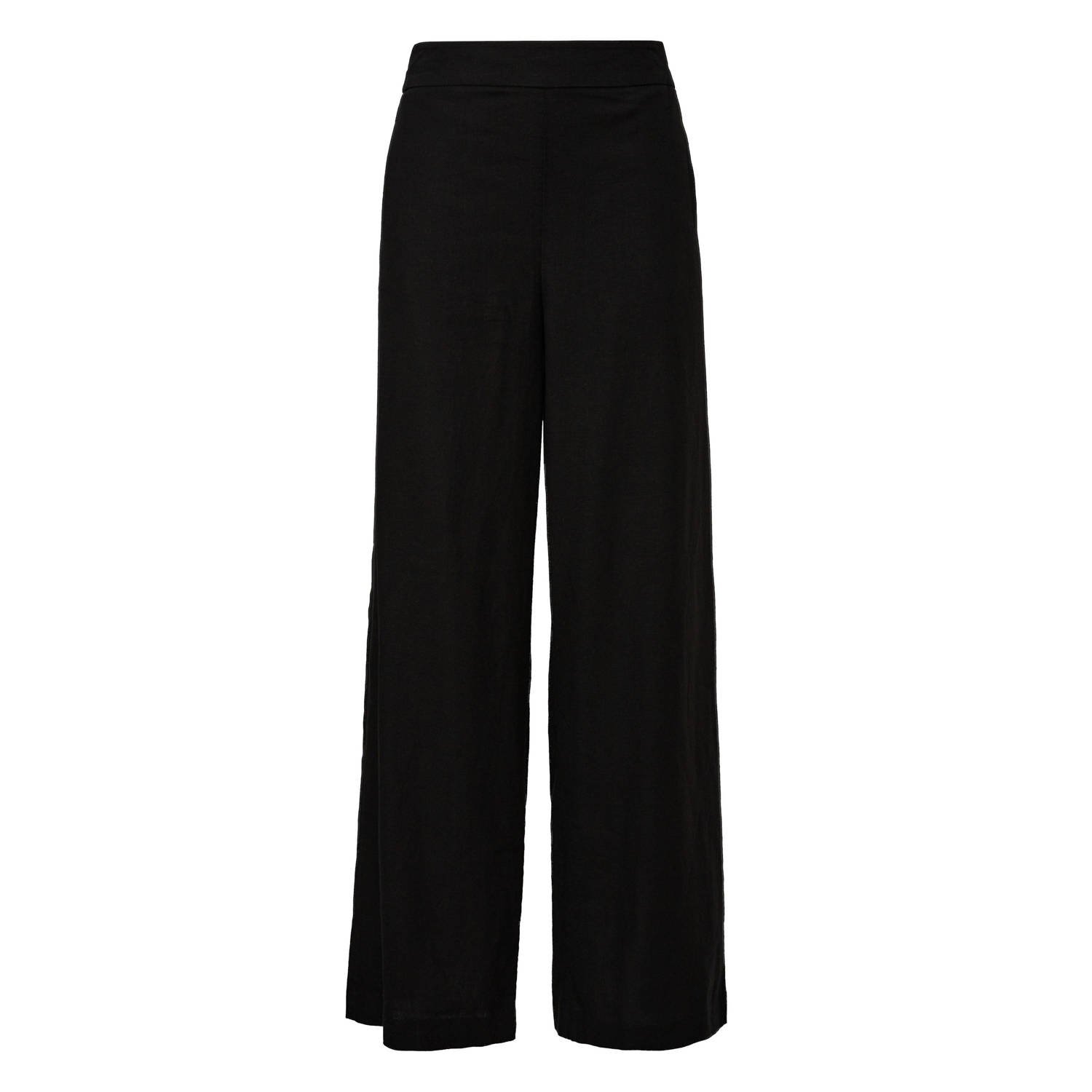 comma wide leg broek zwart