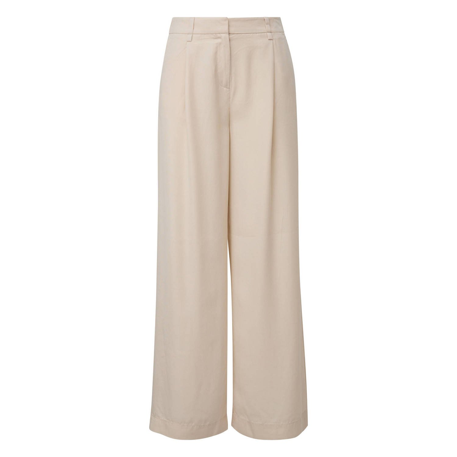 comma wide leg pantalon ecru