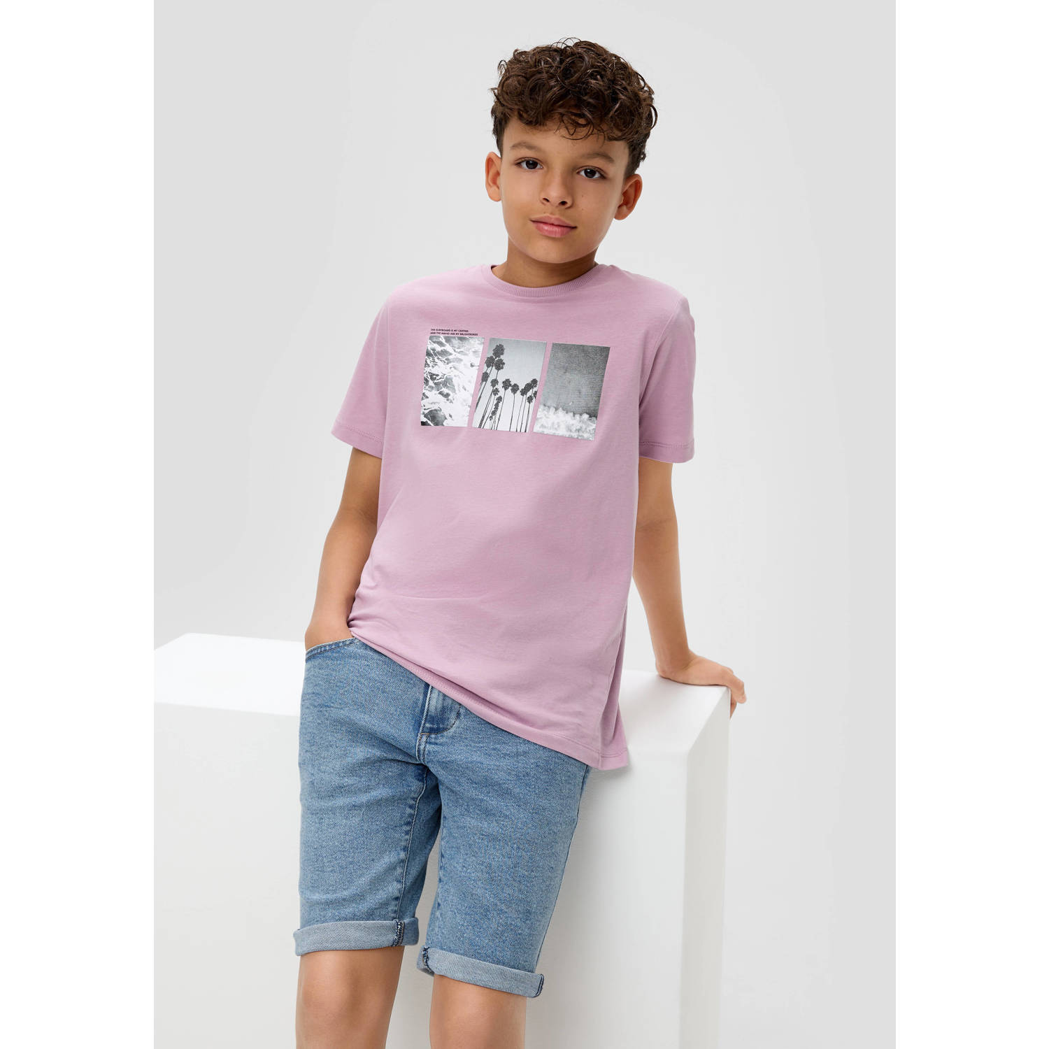 s.Oliver denim short light denim