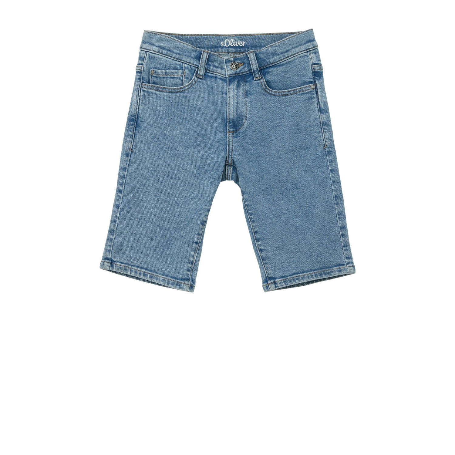 S.Oliver denim short light denim Korte broek Blauw Jongens Stretchdenim 146