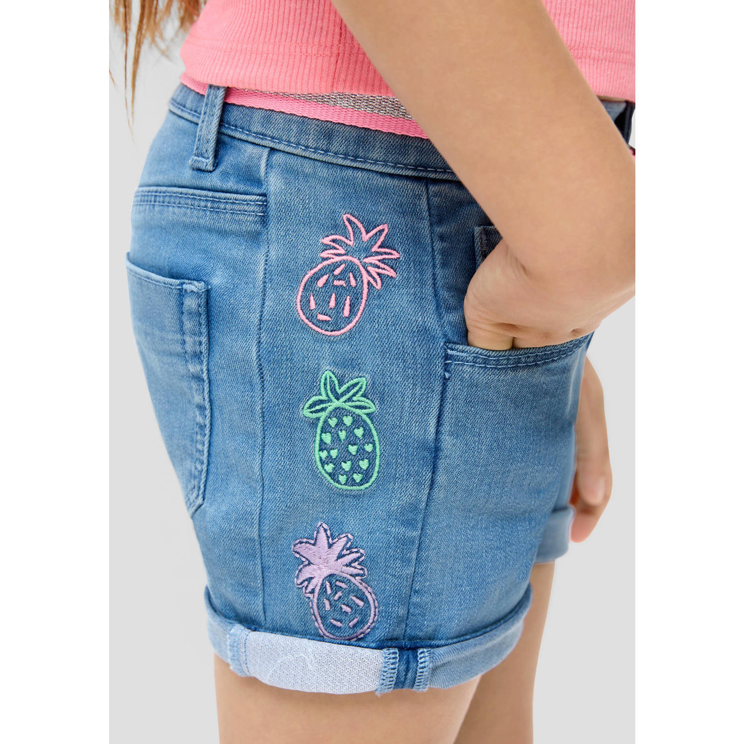 s.Oliver denim short medium blue denim