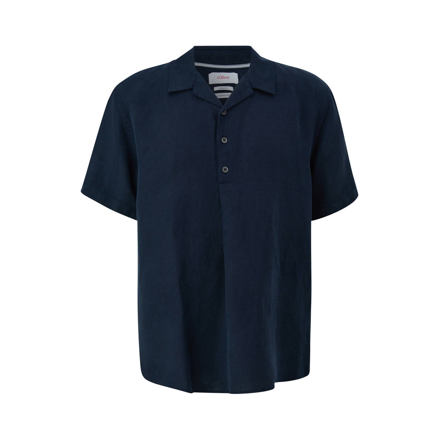 S.Oliver regular fit overhemd donkerblauw