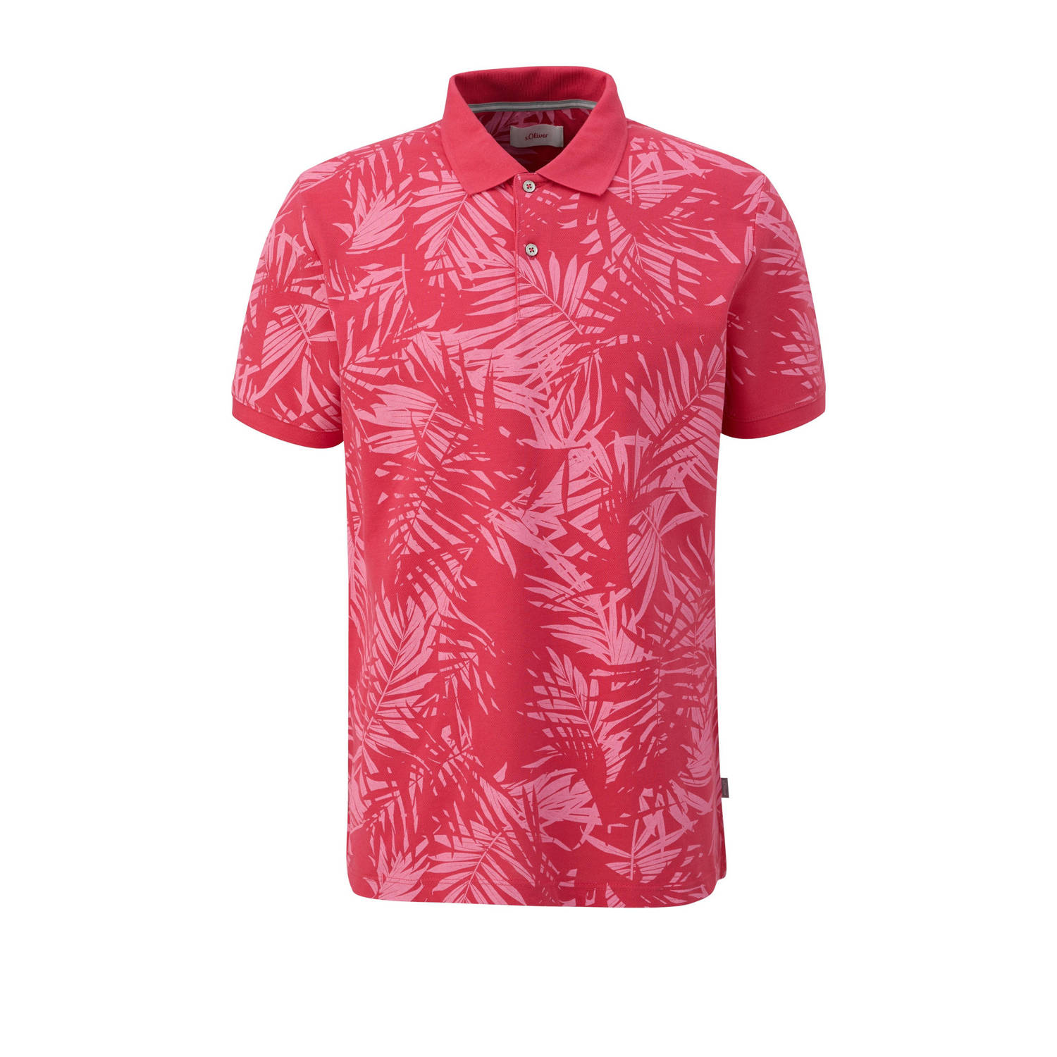 S.Oliver RED LABEL Slim fit poloshirt met labeldetail