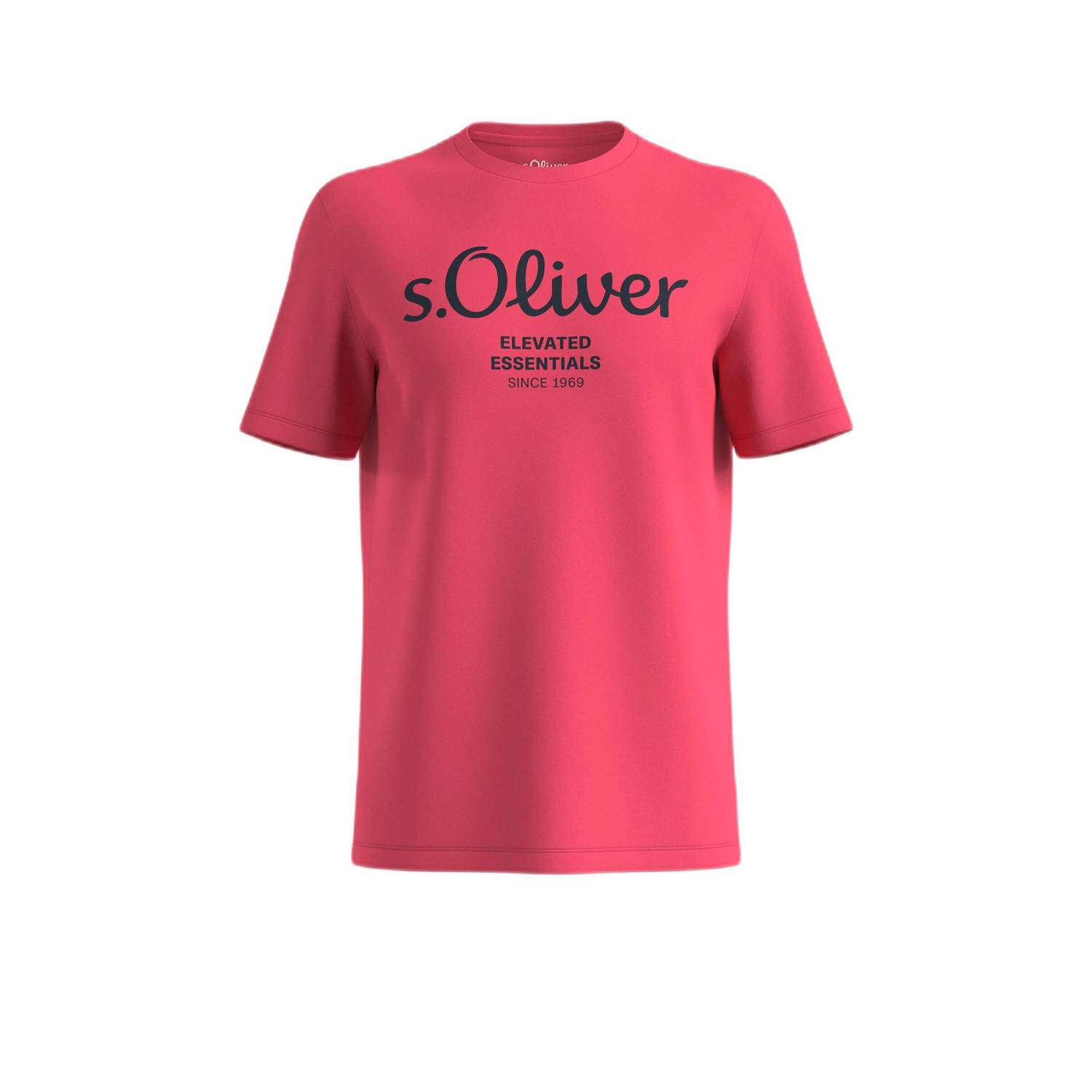 S.Oliver T-shirt met printopdruk roze