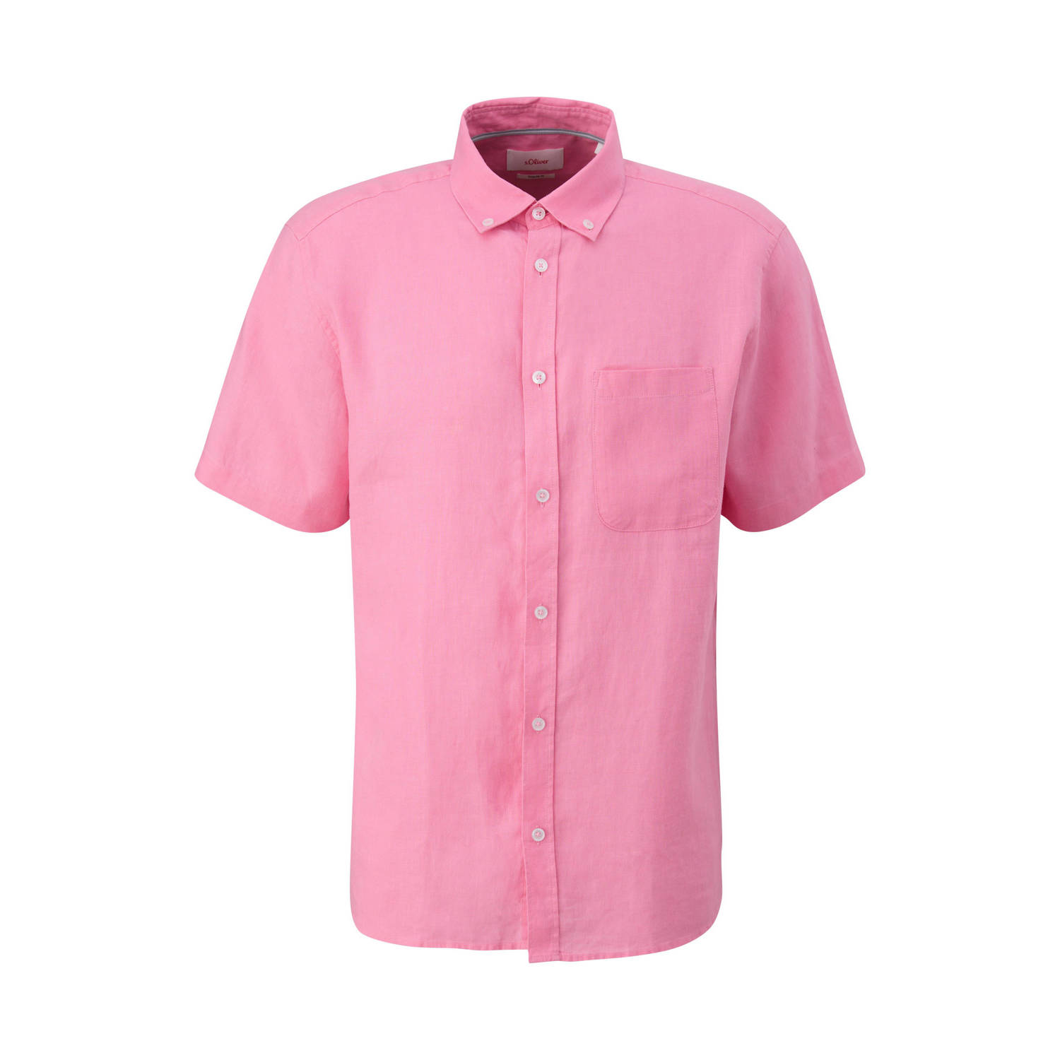S.Oliver regular fit overhemd roze