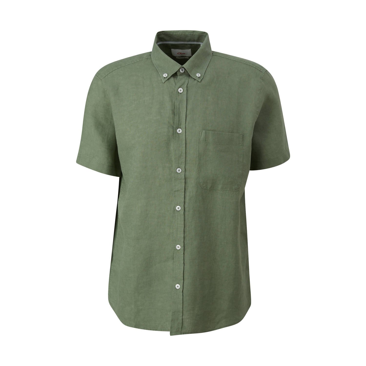 S.Oliver regular fit overhemd groen