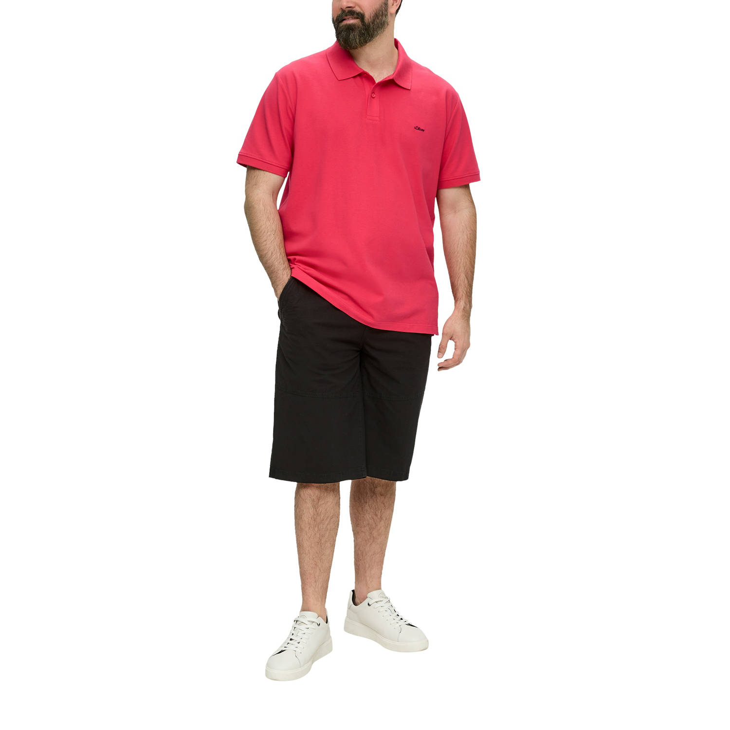 s.Oliver Big Size polo Plus Size rood