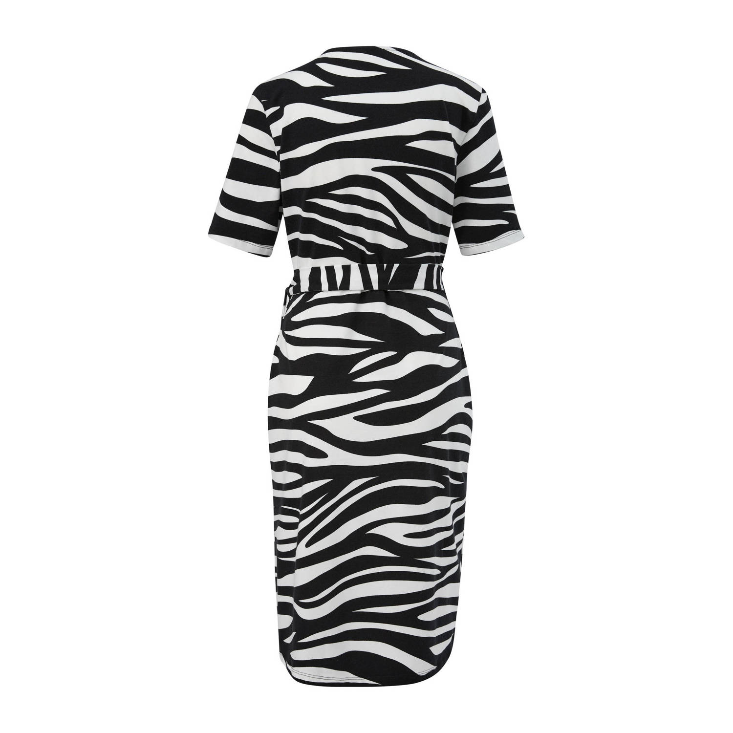 s.Oliver jurk met zebraprint zwart wit