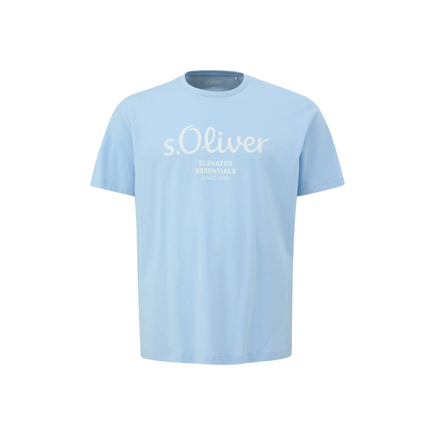 S.Oliver Big Size T-shirt Plus Size met printopdruk lichtblauw