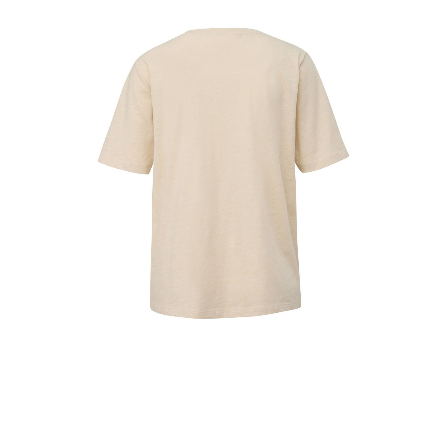 s.Oliver T-shirt met printopdruk beige lichtblauw