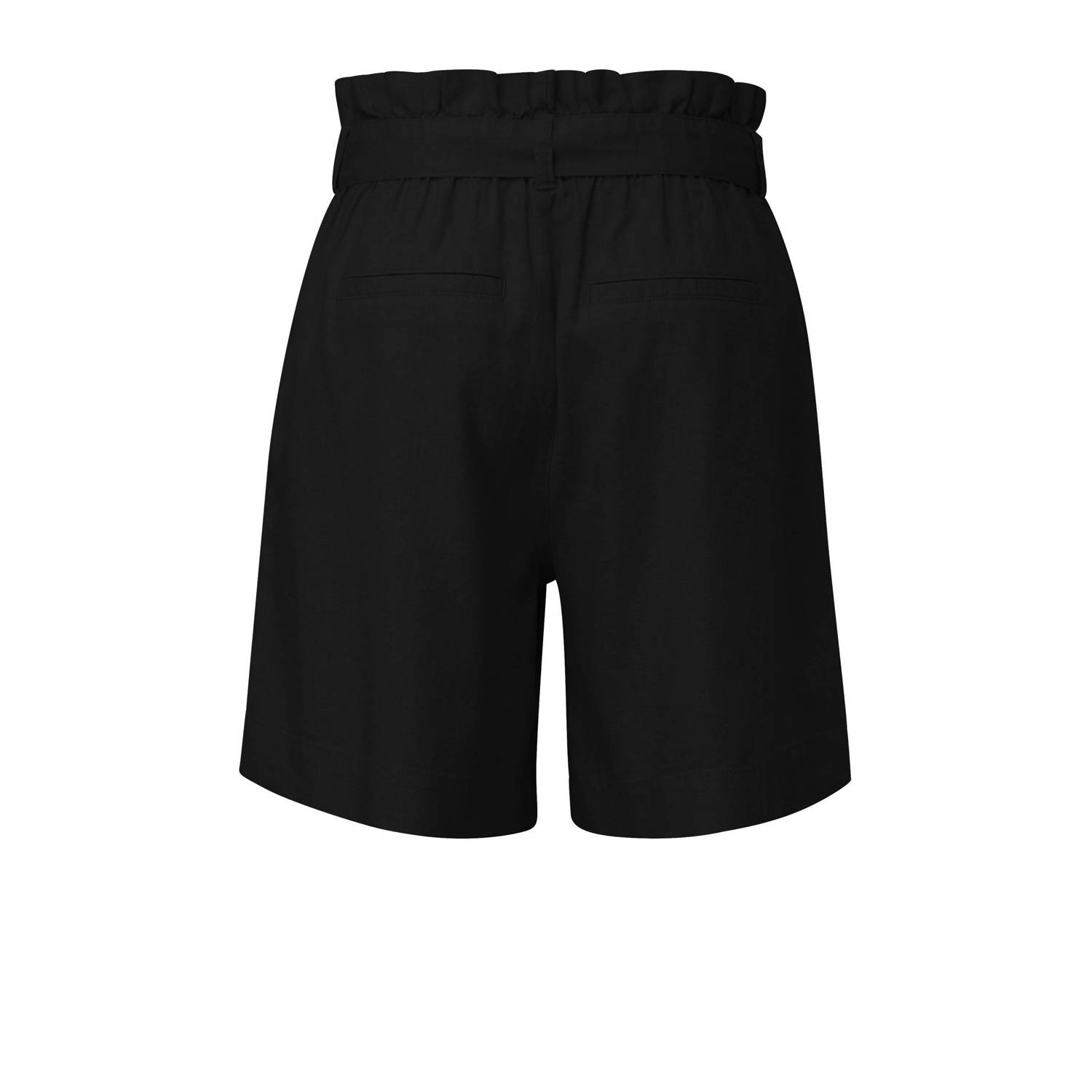s.Oliver high waist straight fit short zwart