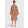 NOUS Living dames badstof badjas Roodbruin