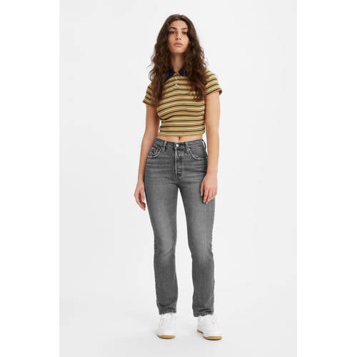 Levi's 501 high waist straight leg jeans afbeelding