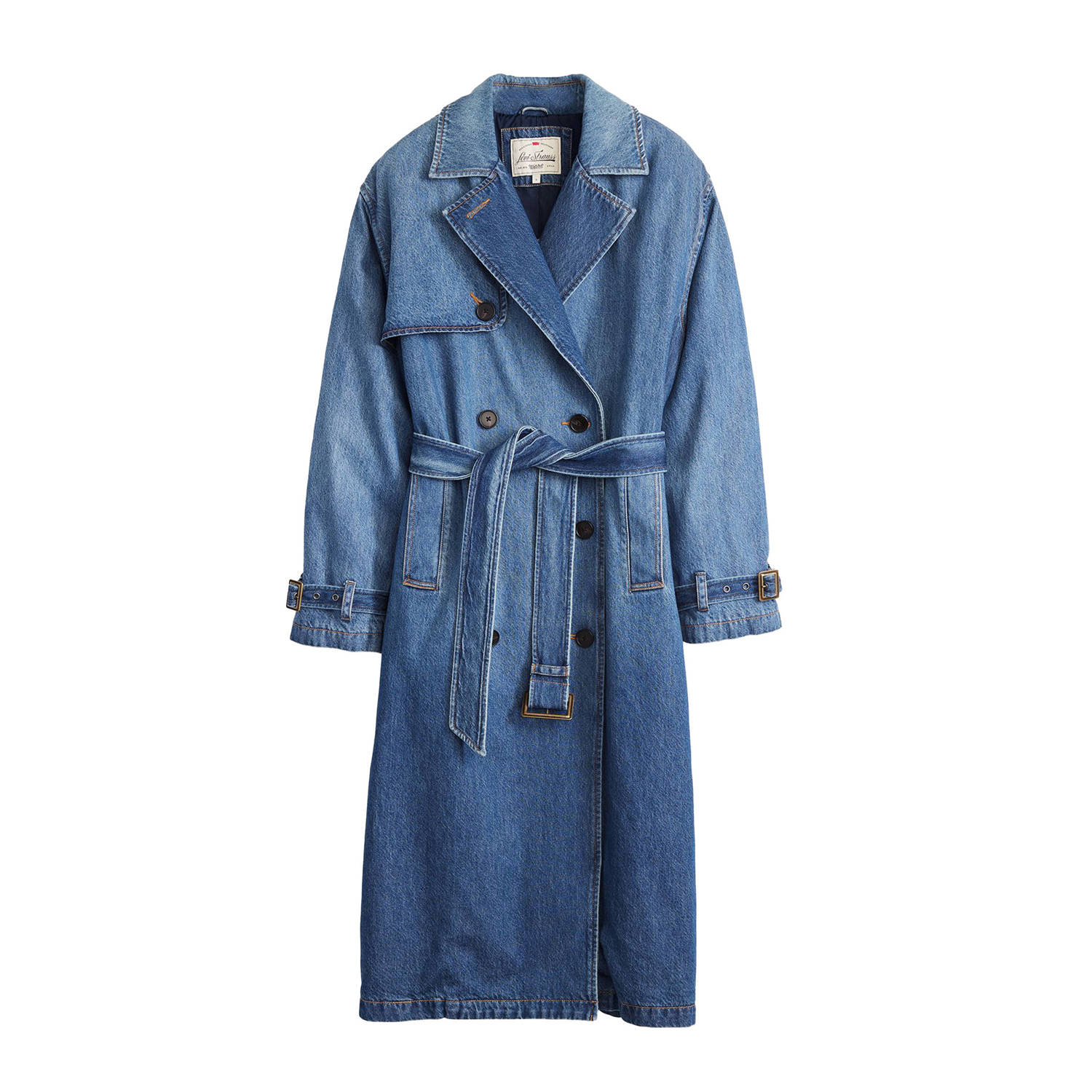 Levi's Jeanstrenchcoat met tailleriem model 'SPADE'