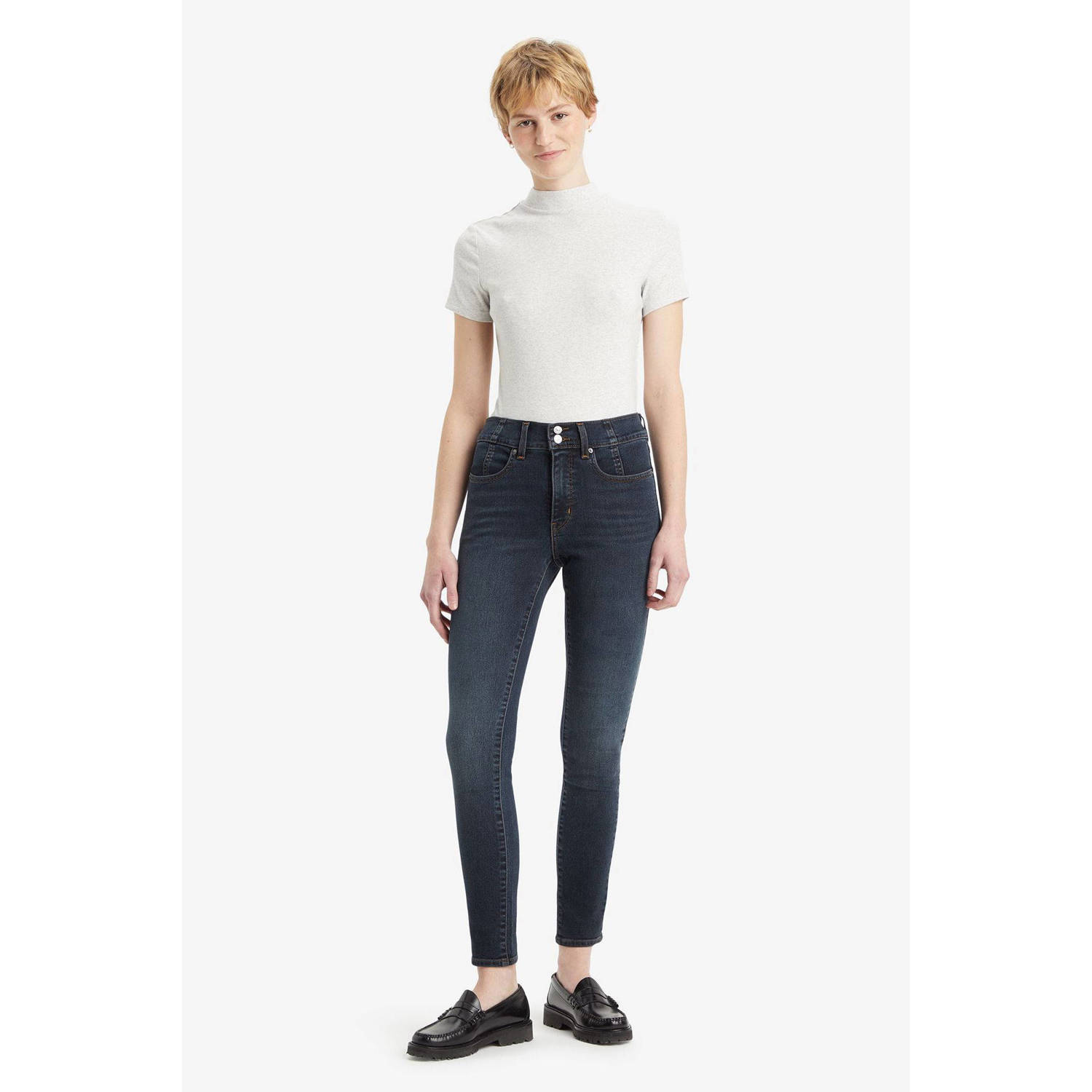 Levi's high waist skinny jeans medium blue denim