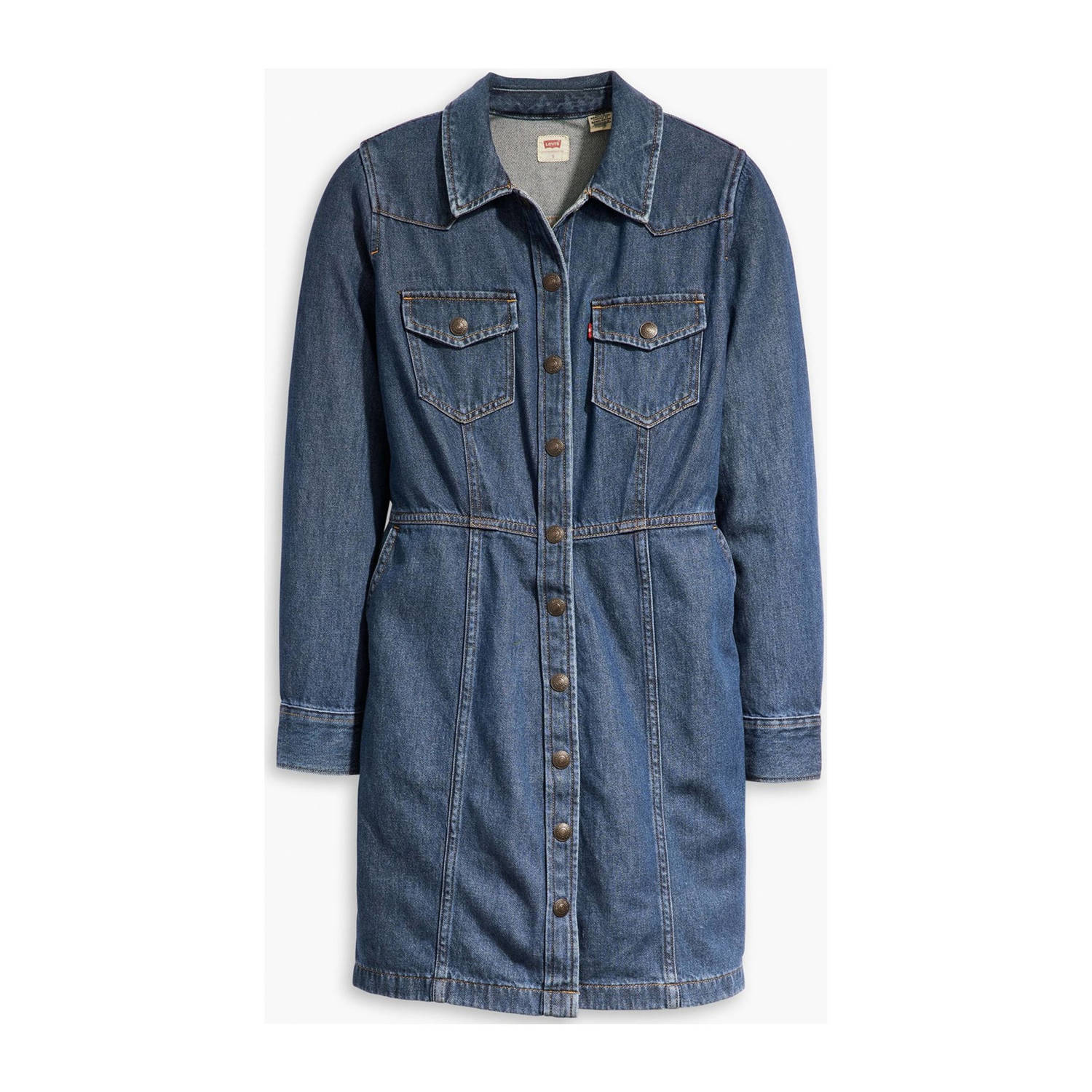 Levi's spijkerjurk medium blue denim