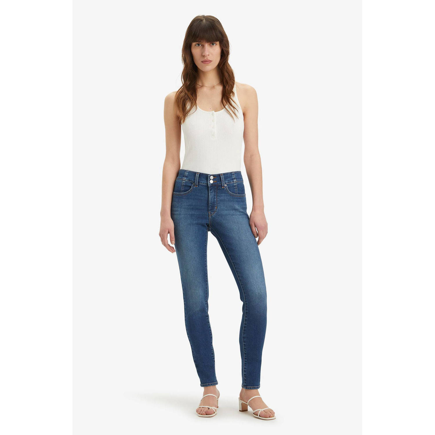 Levi's 300 Shaping skinny fit jeans met siernaden model '311™'