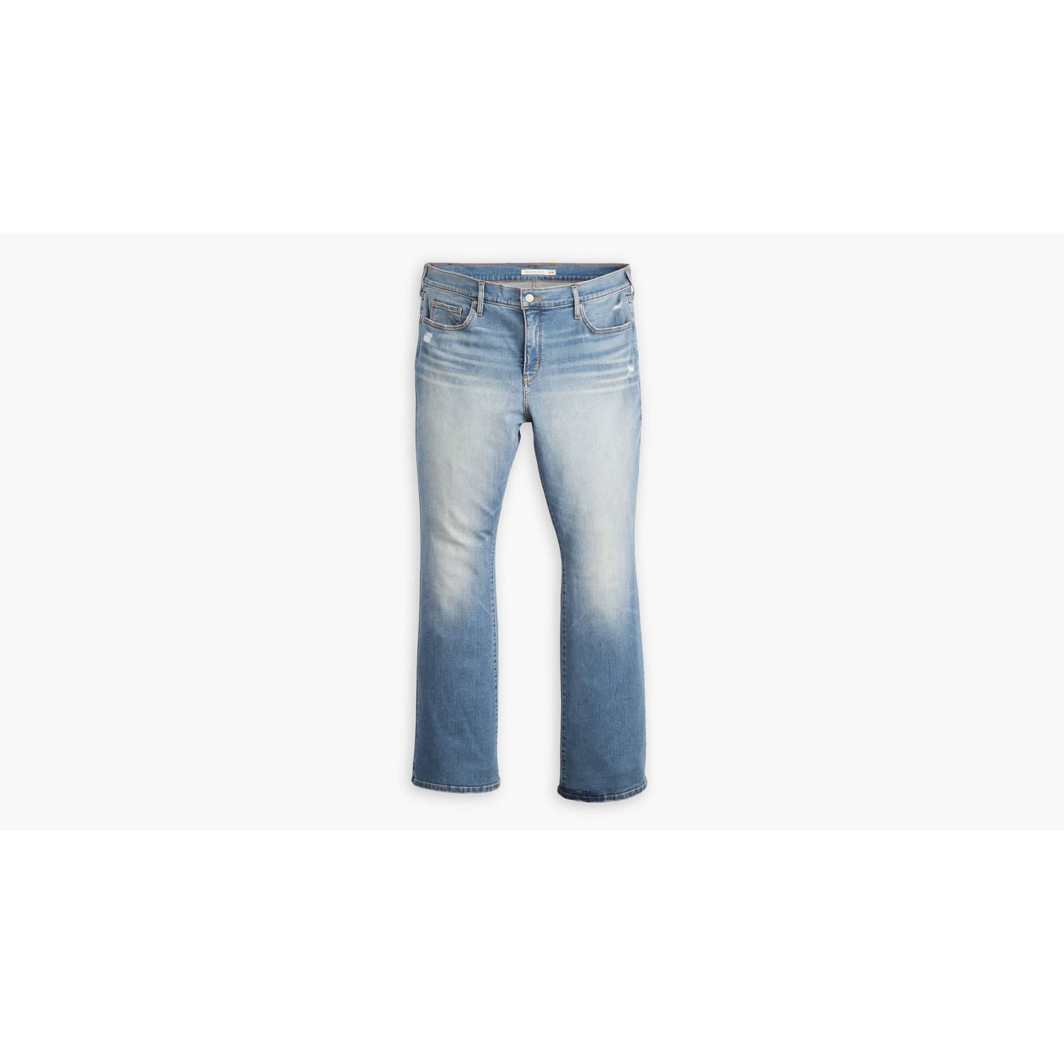 Levi's Plus high waist bootcut jeans light blue denim