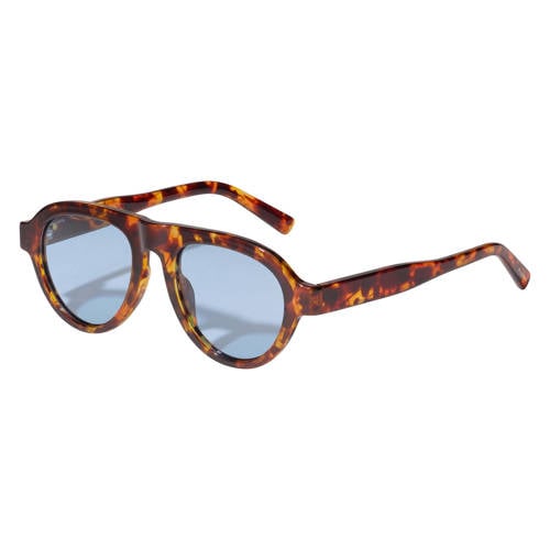 PILGRIM zonnebril Yaril met tortoise print bruin/blauw afbeelding