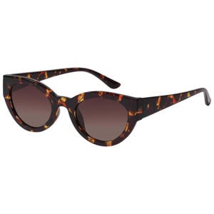 zonnebril Juna met tortoise print bruin