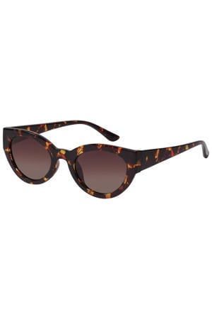 zonnebril Juna met tortoise print bruin