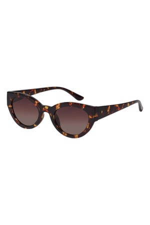 zonnebril Juna met tortoise print bruin
