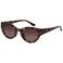 PILGRIM zonnebril Juna met tortoise print bruin