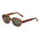 PILGRIM zonnebril Nella met tortoise print bruin