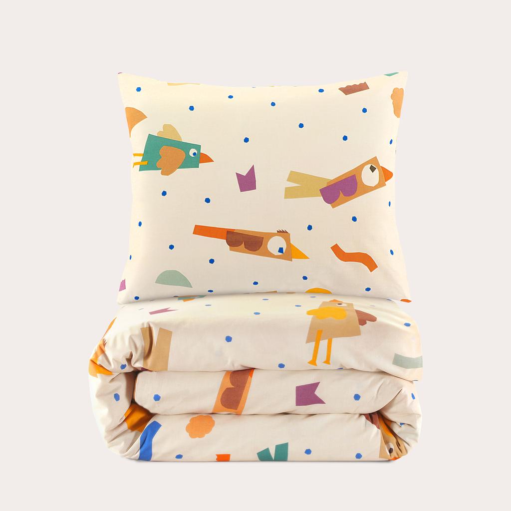 NOUS Kids katoenen dekbedovertrek kinder (120x150 cm)