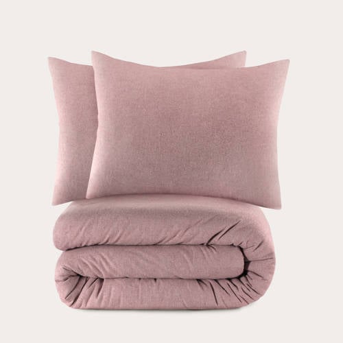Studio LIVIT flanellen dekbedovertrek 2-persoons (200x220 cm) - Roze