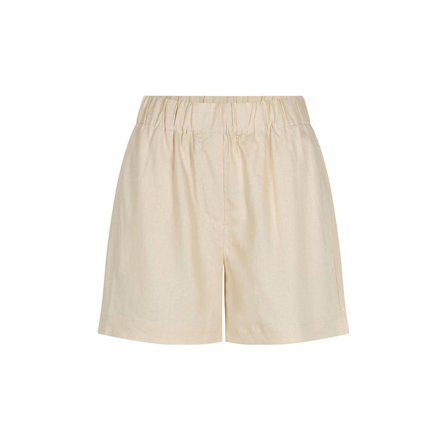 Modström Zomer Zand Linnen Look Shorts Beige Dames