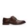 Manfield leren veterschoenen donkerbruin