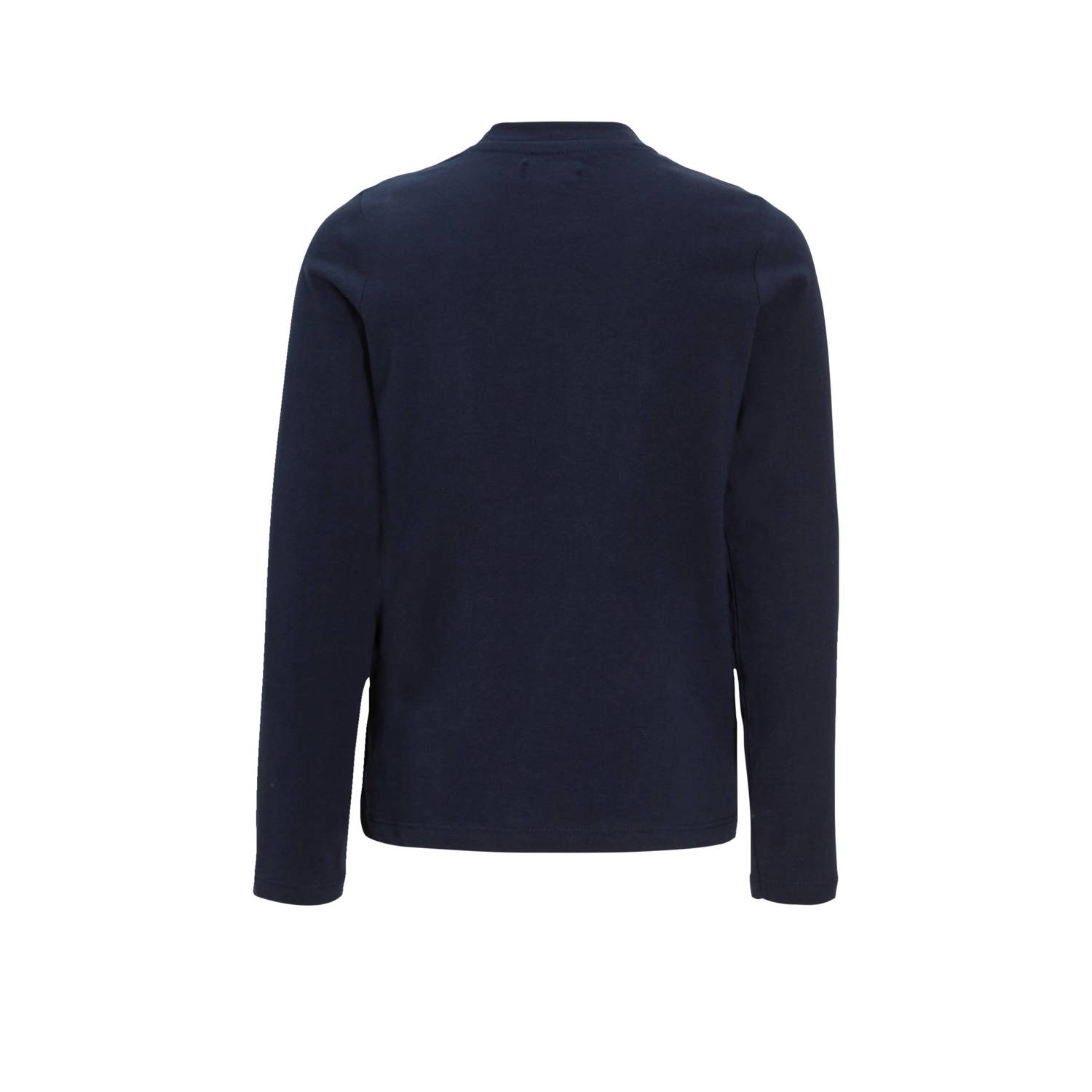 Orange Stars longsleeve Rezi met printopdruk donkerblauw