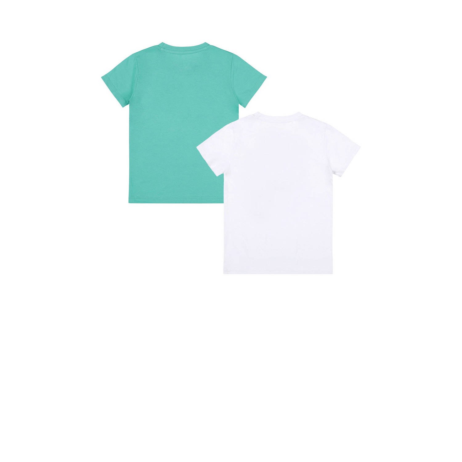 Dirkje T-shirt set van 2 groen wit
