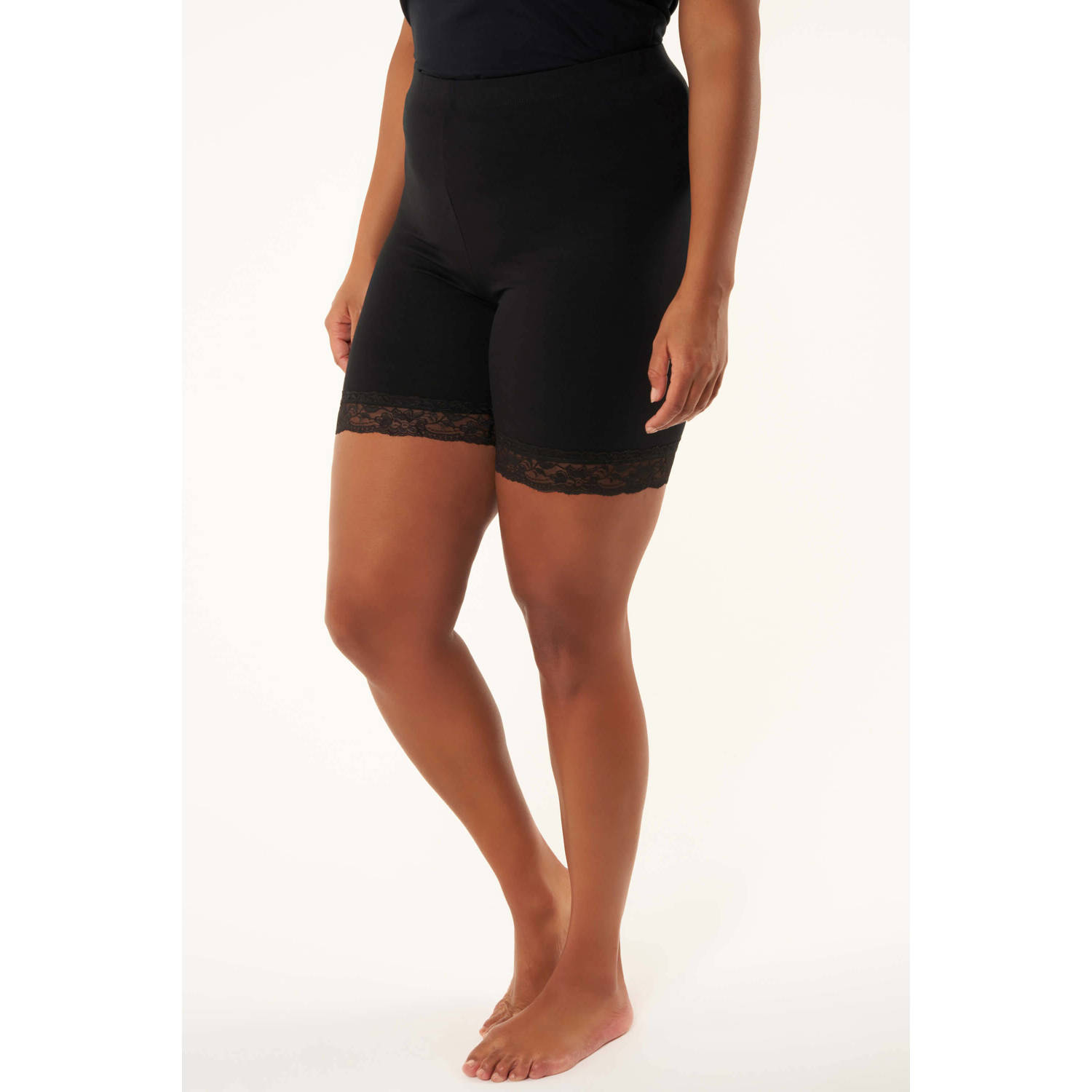 MS Mode high waist skinny short zwart