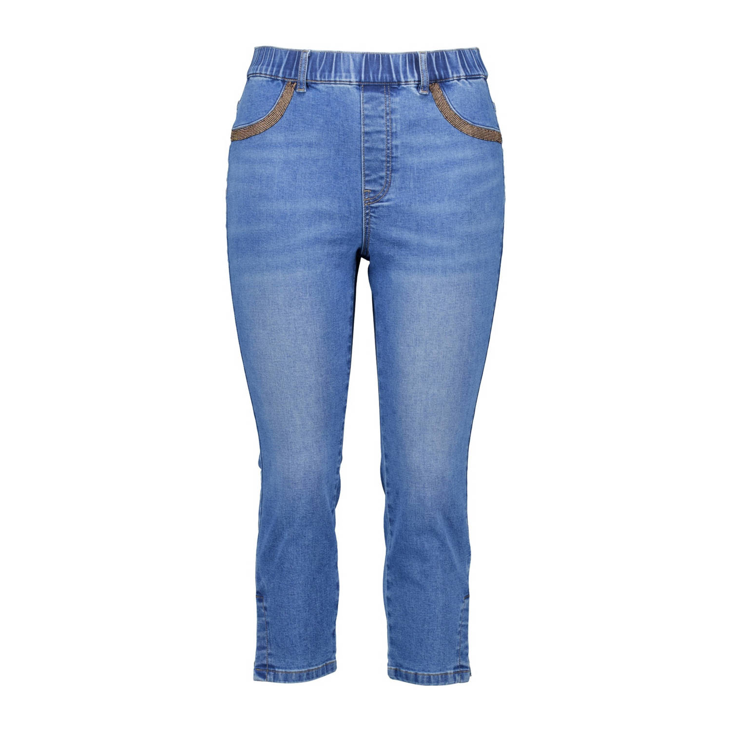 MS Mode capri jeans medium blue denim